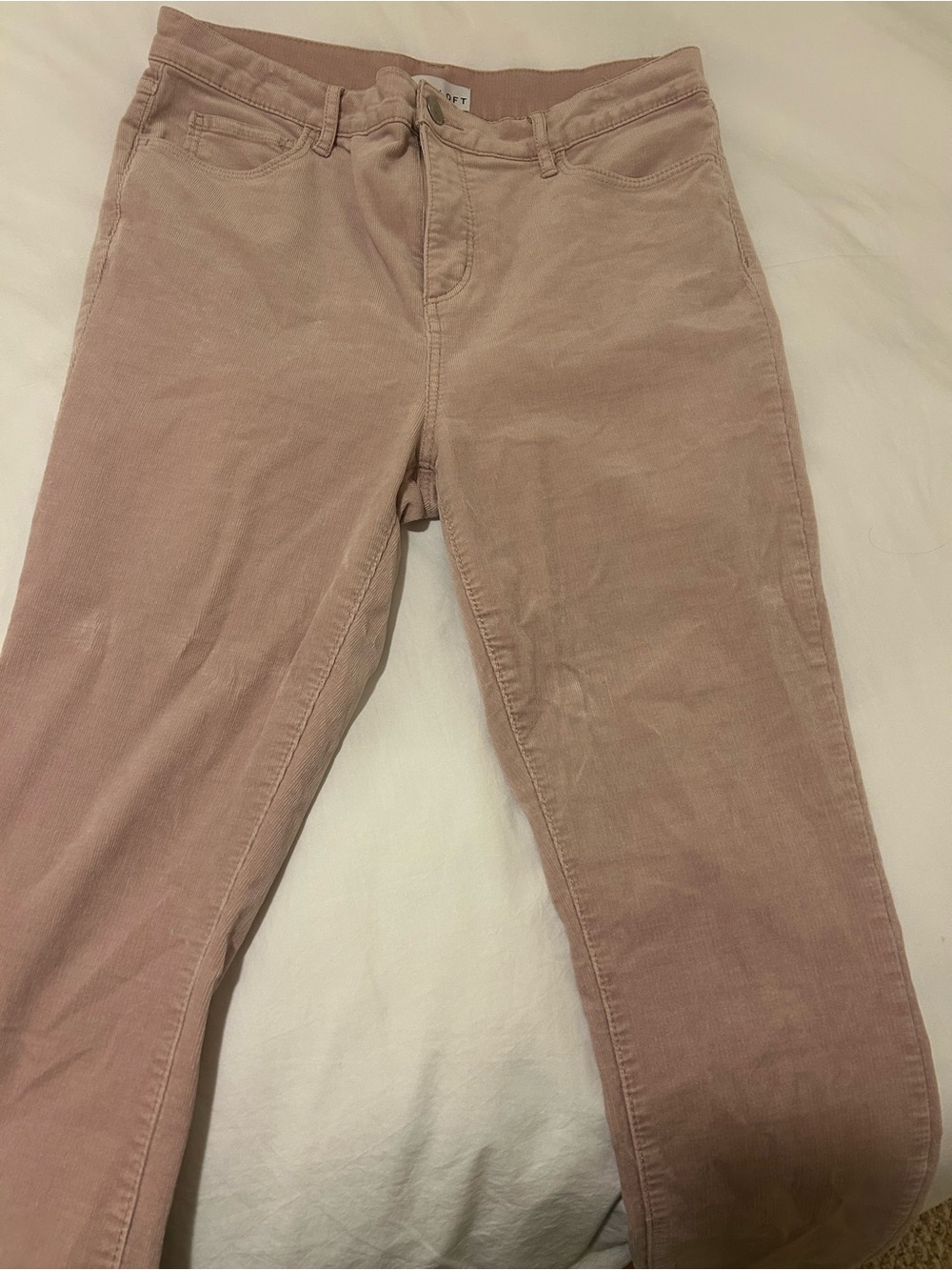 LOFT Skinny Corduroy Jeans in Dusty Rose